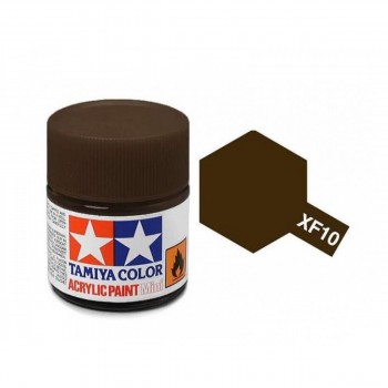 TAMIYA XF-10 BROWN - ACRYLIC PAINT MINI (FLAT) 10ML